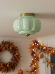 Retro Milk Semi Flush Mount Eloise Ceiling Light